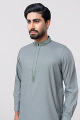 Regular Fit Embroidered Viscose Ethnic Kurta Set