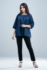 Relaxed Fit Embroidered Fashion Top