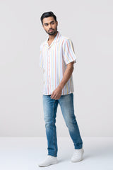 Relaxed Fit Striped Casual Shirt