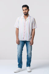 Relaxed Fit Striped Casual Shirt