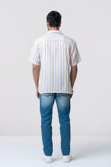 Relaxed Fit Striped Casual Shirt