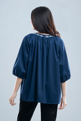 Relaxed Fit Embroidered Fashion Top