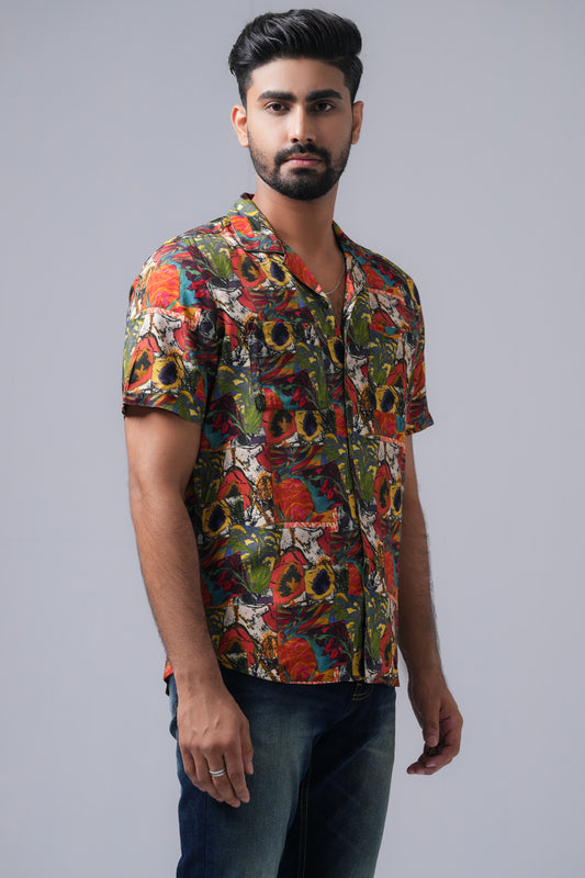 Regular Fit Printed Casual Shirt