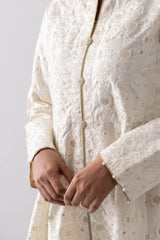 Heavy Embellished Two-Piece Formal Ethnic Set with Organza Dupatta