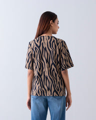 Relaxed Fit Printed Short Sleeve T-shirt