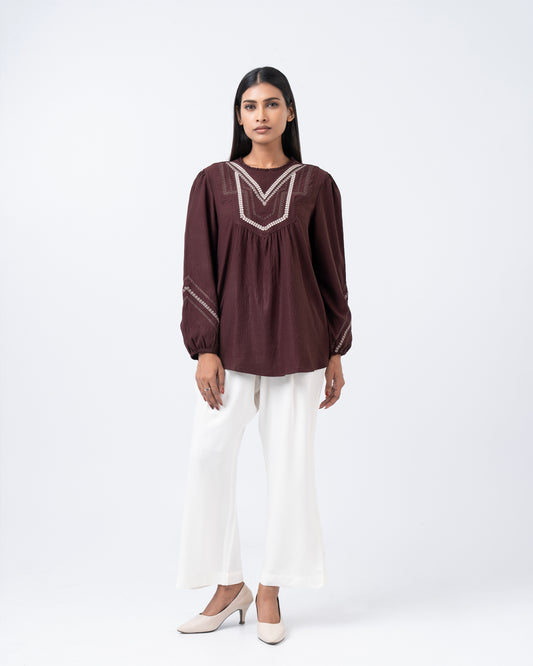Embroidered Fashion Top - Mystika