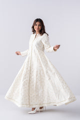 Heavy Embellished Two-Piece Formal Ethnic Set with Organza Dupatta