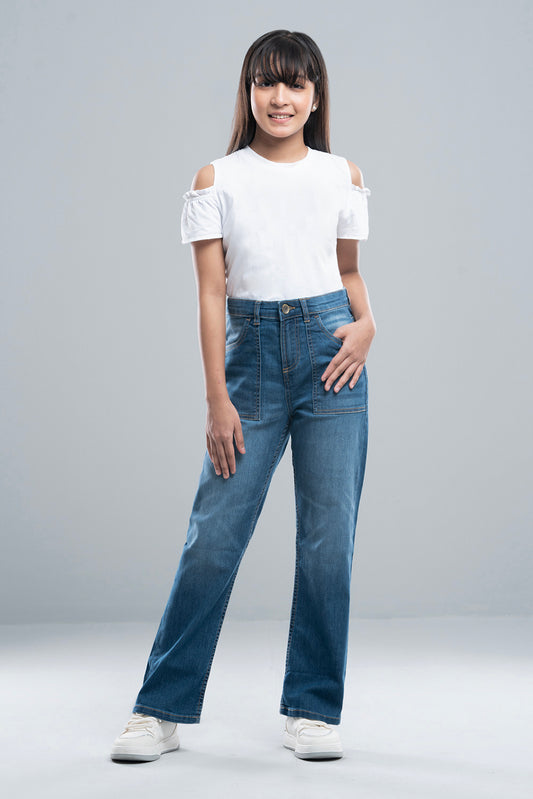 Junior Girls Denim Bottom (10-14 Years)