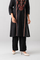 Smart Fit Pintuck-Detailed Palazzo - Mystika