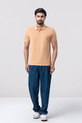 Relaxed Fit Solid Polo Shirt