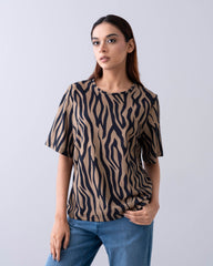 Relaxed Fit Printed Short Sleeve T-shirt