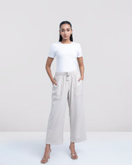 Regular Fit Embroidered Pants - Mystika