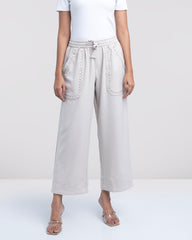 Regular Fit Embroidered Pants - Mystika