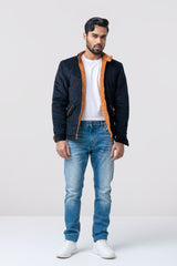 Reversible Quilted Suede/Corduroy Jacket