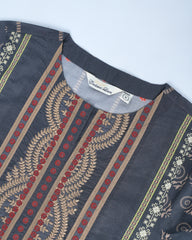 Smart Fit Digital Printed Three-Piece Lawn with Silk Dupatta