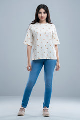 Relaxed Fit Floral Printed T-Shirt