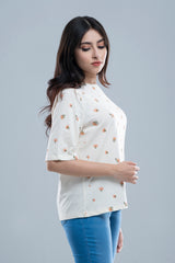 Relaxed Fit Floral Printed T-Shirt