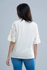 Relaxed Fit Floral Printed T-Shirt
