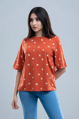 Relaxed Fit Floral Printed T-Shirt