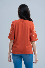 Relaxed Fit Floral Printed T-Shirt