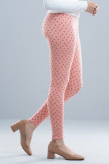 Allover Printed Viscose-Spandex Leggings