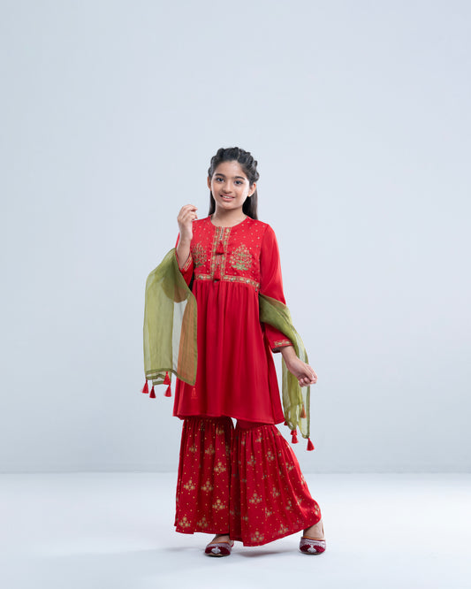 Princess Ethnic Partywear Set (6-8 Years)