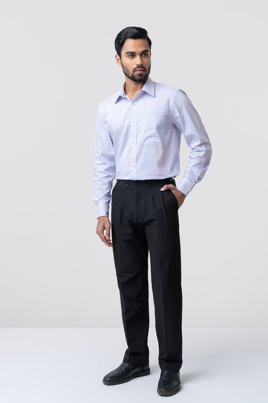 Regular Fit Micro-Checkered Templeton Formal Shirt