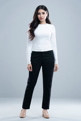 Slim Fit Embroidered Denim