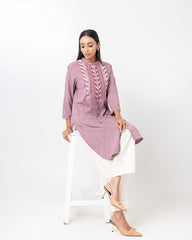 Relaxed Fit Embroidered One-Piece Ethnic Kurta