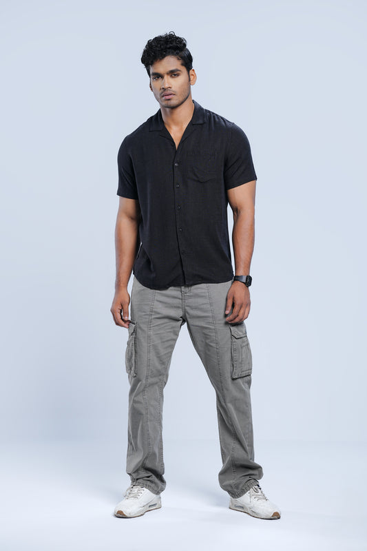 Regular Fit Solid Casual Shirt