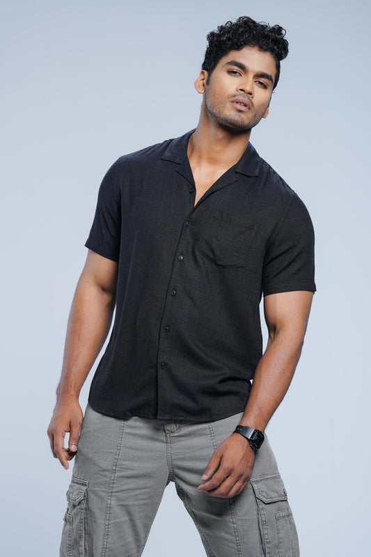 Regular Fit Solid Casual Shirt