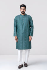Regular Fit Jacquard Semi-Formal Panjabi