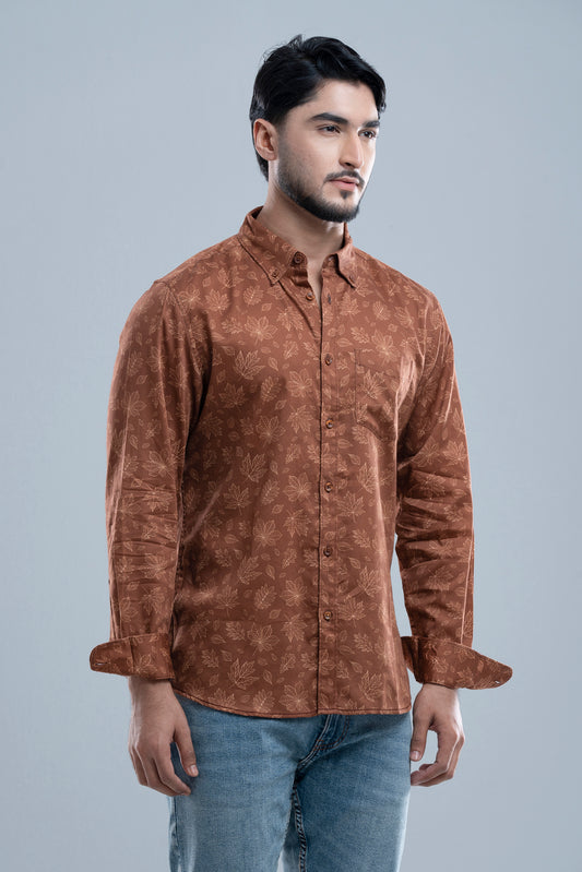 Slim Fit Printed Casual Shirt