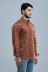 Slim Fit Printed Casual Shirt