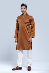 Regular Fit Dobby Fabric Semi-Formal Panjabi