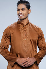 Regular Fit Dobby Fabric Semi-Formal Panjabi