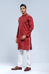 Regular Fit Embroidered Semi-Formal Panjabi