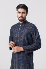 Regular Fit Jacquard Semi-Formal Panjabi