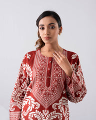 Relaxed Fit Printed One-Piece Lawn Kurta