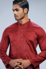Regular Fit Embroidered Semi-Formal Panjabi