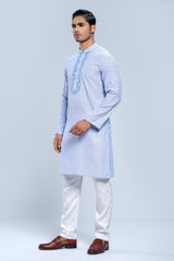 Slim Fit Embroidered Semi-Formal Panjabi