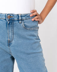 Wide-Leg High-Waist Denim