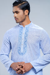 Slim Fit Embroidered Semi-Formal Panjabi