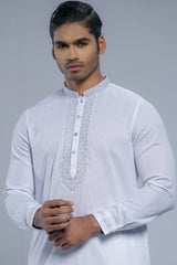 Regular Fit Embroidered Semi-Formal Panjabi
