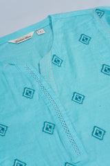 Relaxed Fit Embroidered Lawn Kurta