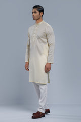 Regular Fit Dobby Fabric Semi-Formal Panjabi