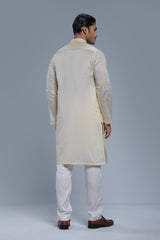 Regular Fit Dobby Fabric Semi-Formal Panjabi