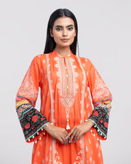 Smart Fit Digital Printed Two-Piece Lawn with Chiffon Dupatta