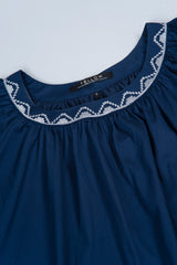 Relaxed Fit Embroidered Fashion Top