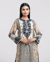 Relaxed Fit Digital Printed Two-Piece Lawn with Chiffon Dupatta